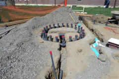 Site Preparation for a spray park