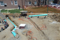 Site Preparation for a Spray park