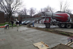 Site Preparation for a spray park